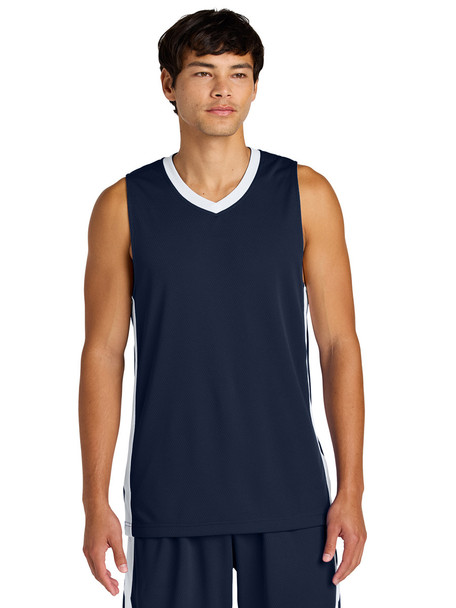 "Rival" Decorated Reversible Basketball Jersey