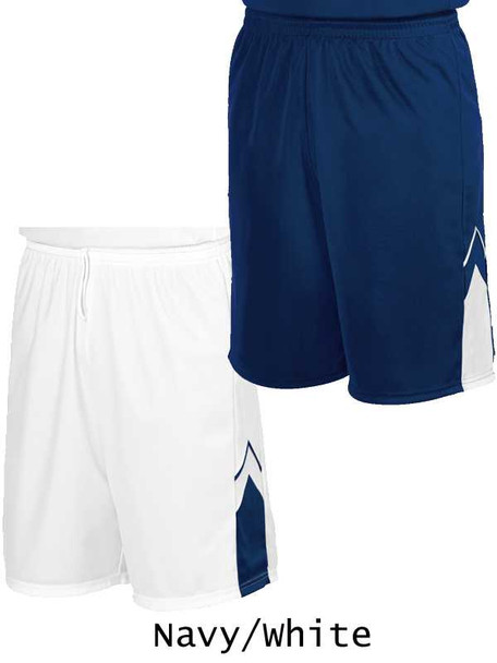 Adult 9" Inseam "Perimeter" Reversible Basketball Shorts Adult All Sports Uniforms