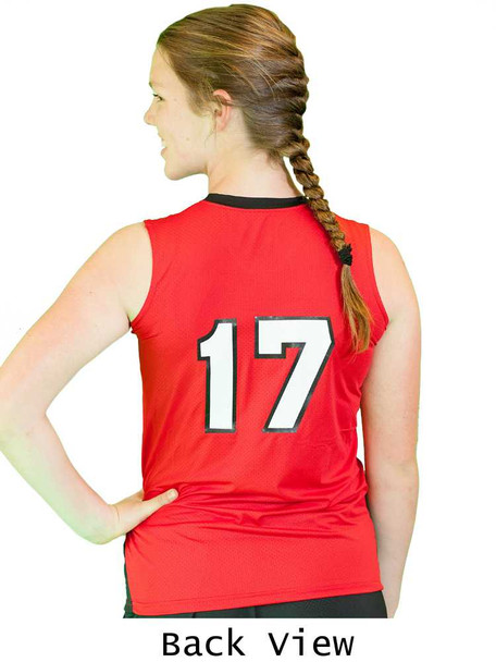 Womens/Girls "Hurricane" Volleyball Uniform Set with Tight Fit Shorts Sets w/ Tight Fit Shorts All Sports Uniforms