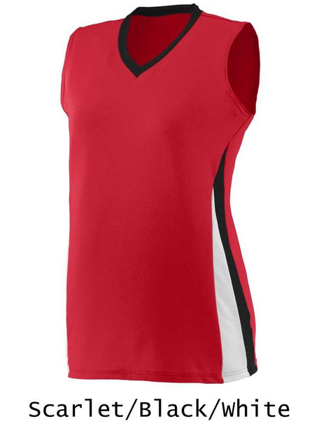 Womens/Girls "Hurricane" Volleyball Uniform Set with Tight Fit Shorts Sets w/ Tight Fit Shorts All Sports Uniforms