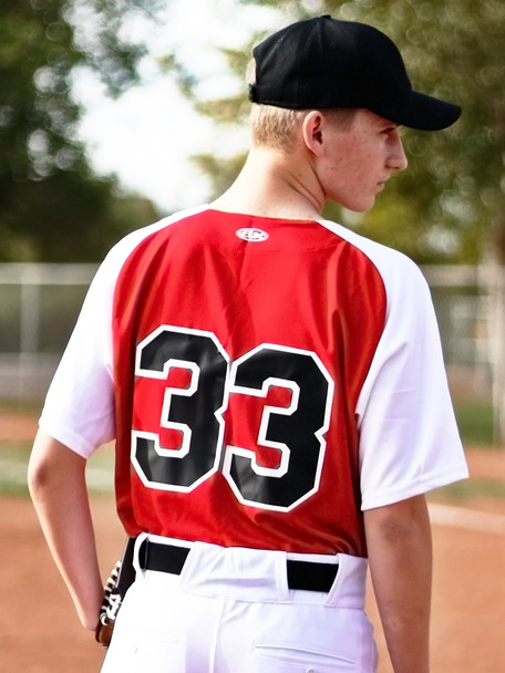 Adult/Youth "Wheel Play" Button Front Baseball Uniform Set