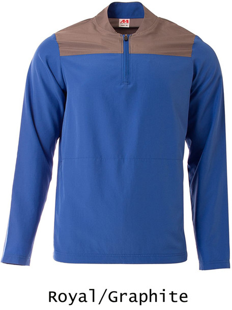 Adult "Mission" 1/4 Zip Baseball Jacket