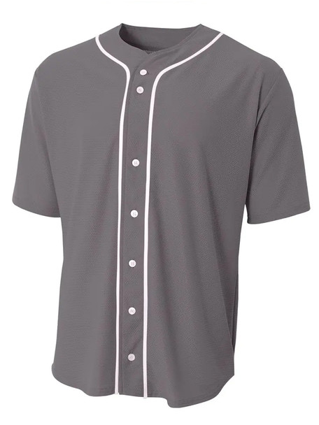 Adult "Triple Crown" Button Front Baseball Jersey