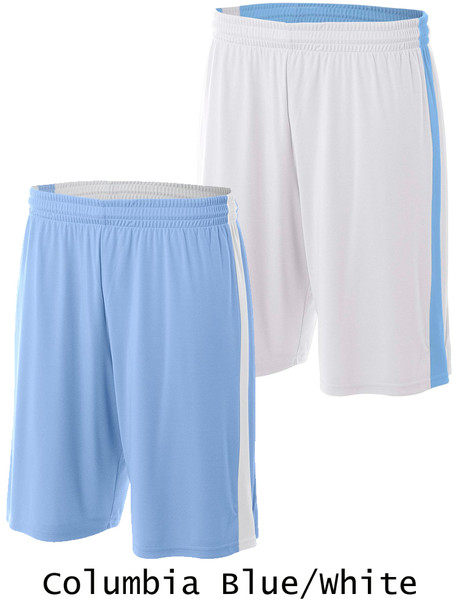 Adult 10" Inseam "Bulldog" Reversible Basketball Shorts