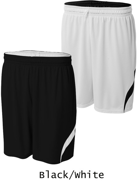 Adult 10" Inseam "Hang Time" Reversible Basketball Shorts