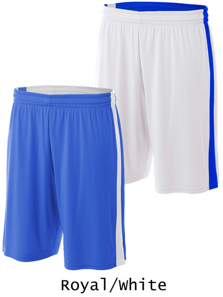 Youth 8" Inseam "Bulldog" Reversible Basketball Shorts