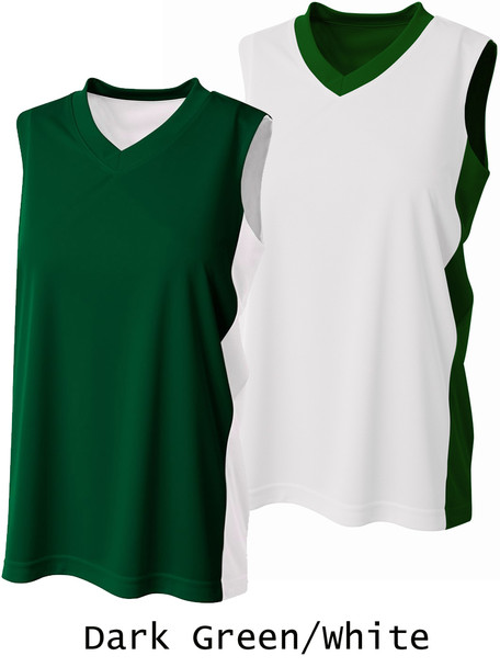 Womens/Girls "Bulldog" Reversible Basketball Uniform Set