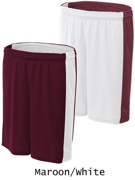 Womens 8" Inseam "Bulldog" Reversible Basketball Shorts