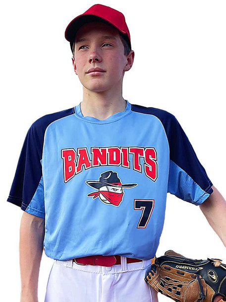 Adult "Smooth Performance Cutter" Baseball Jersey Adult Crew Neck / V-Necks All Sports Uniforms