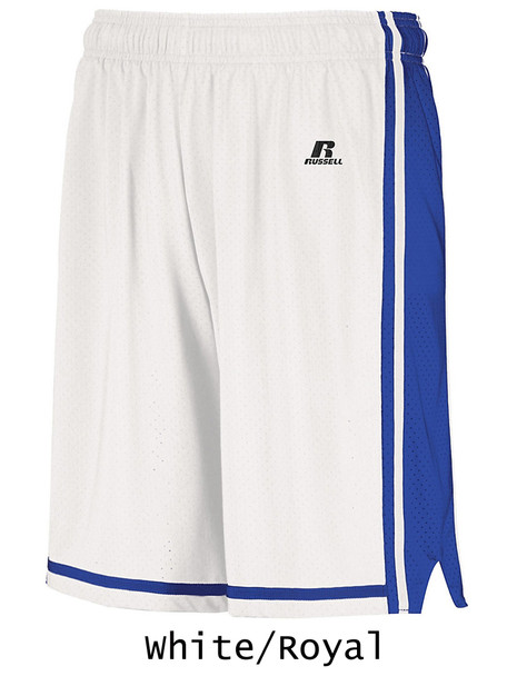 Adult 8" Inseam Russell "Retro" Mesh Basketball Shorts