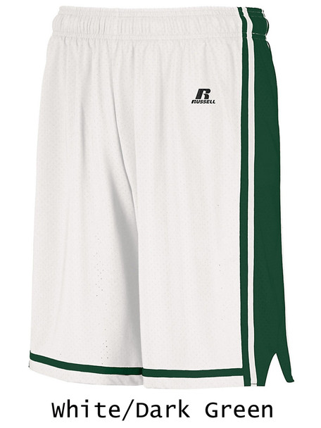 Adult 8" Inseam Russell "Retro" Mesh Basketball Shorts