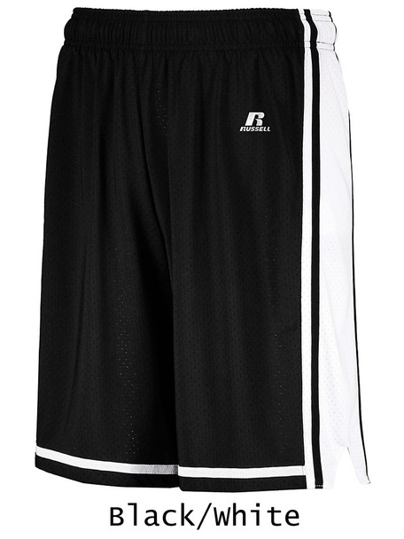 Adult 8" Inseam Russell "Retro" Mesh Basketball Shorts