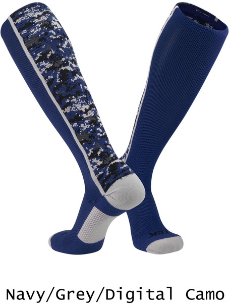 Digital Camo Over the Calf Soccer Sock