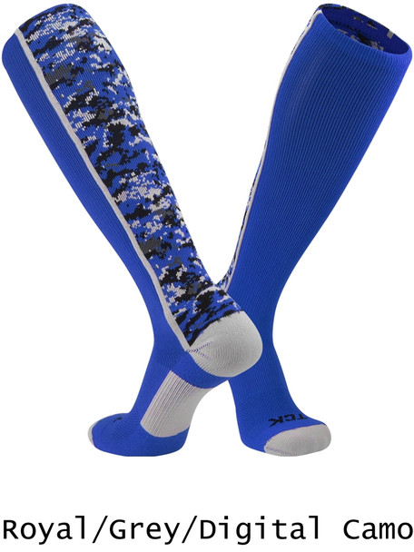 Digital Camo Over the Calf Soccer Sock