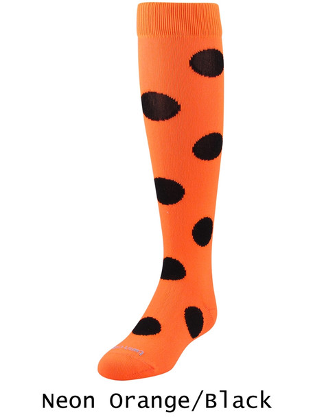 Polkadot 2 Over the Calf Soccer Sock