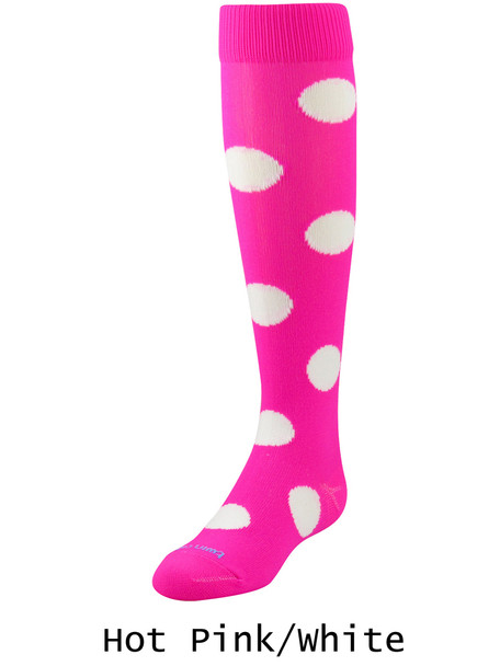 Polkadot 2 Over the Calf Volleyball Sock