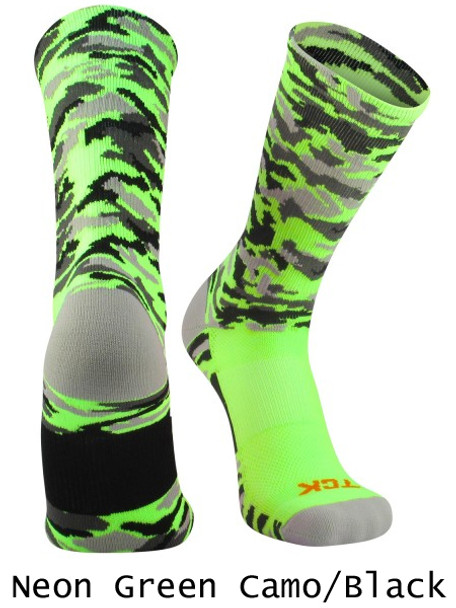 Woodland Camo Crew Volleyball Sock