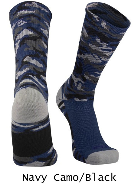 Woodland Camo Crew Volleyball Sock