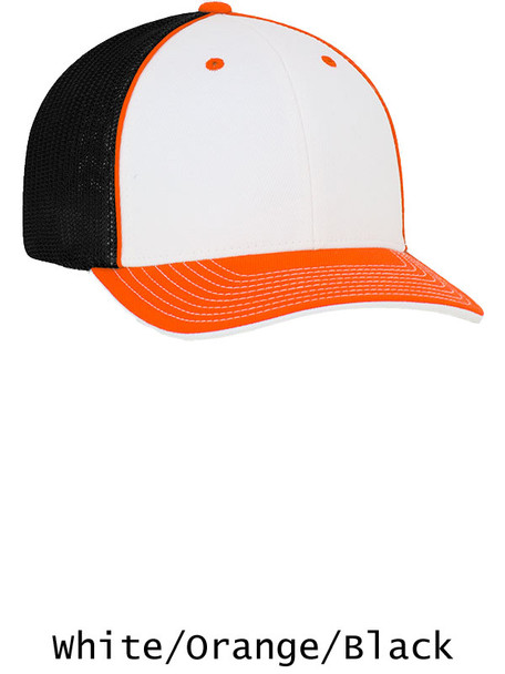 Tri-Color Trucker Mesh Moisture Control Baseball Cap