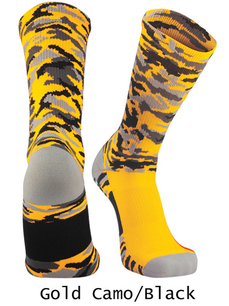 Woodland Camo Crew Basketball Sock