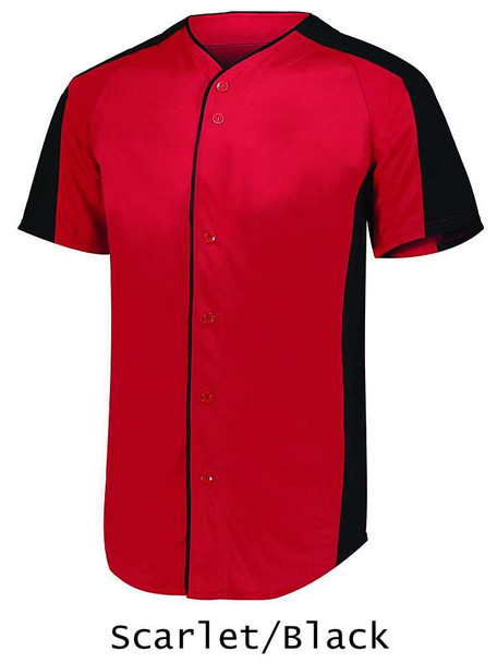 Adult/Youth "Bash" Button Front Baseball Uniform Set Button Fronts All Sports Uniforms