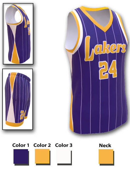 Saver Series - Adult/Youth "Laker" Custom Sublimated Basketball Set