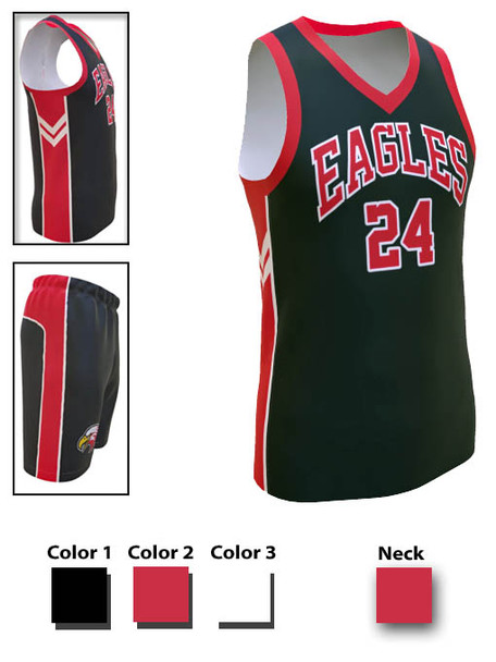 Saver Series - Adult/Youth "Raptor" Custom Sublimated Basketball Set