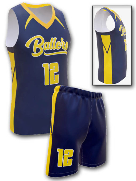 Saver Series - Womens/Girls "Flash" Custom Sublimated Basketball Set