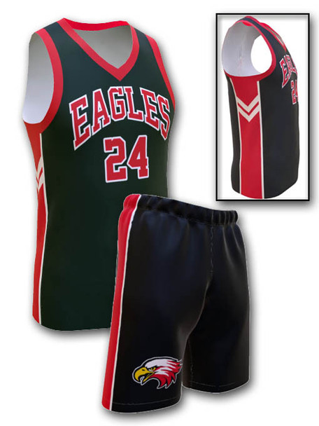 Saver Series - Womens/Girls "Raptor" Custom Sublimated Basketball Set