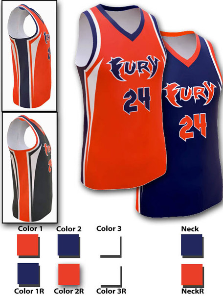 Saver Series - Adult/Youth "Claw" Custom Sublimated Reversible Basketball Set