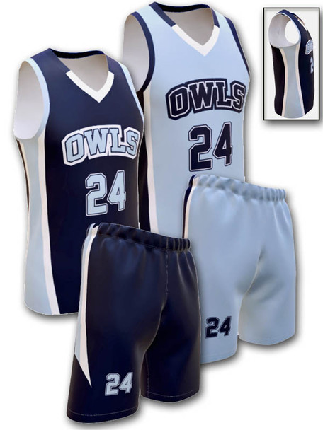 Saver Series - Adult/Youth "Bearcat" Custom Sublimated Reversible Basketball Set