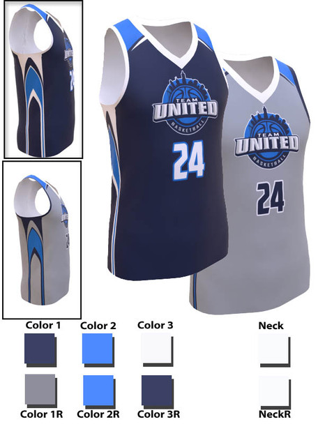 Saver Series - Adult/Youth "Gladiator" Custom Sublimated Reversible Basketball Set