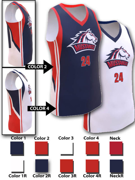 Saver Series - Adult/Youth "Panther" Custom Sublimated Reversible Basketball Set