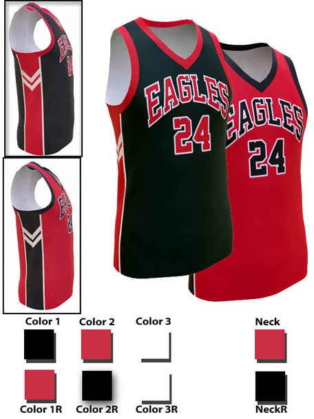 Saver Series - Womens/Girls "Raptor" Custom Sublimated Reversible Basketball Set