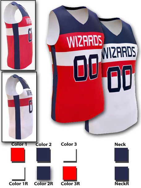 Saver Series - Womens/Girls "Wizard" Custom Sublimated Reversible Basketball Set