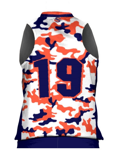 Control Series Premium - Womens/Girls "Camo" Custom Sublimated Sleeveless Softball Jersey
