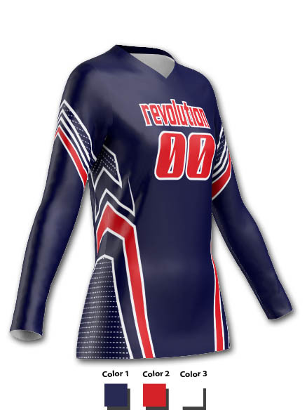 Control Series Premium - Womens/Girls "Force" Custom Sublimated Volleyball Jersey