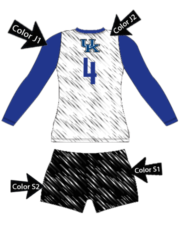 Control Series Premium - Womens/Girls "Back Pattern" Custom Sublimated Volleyball Set