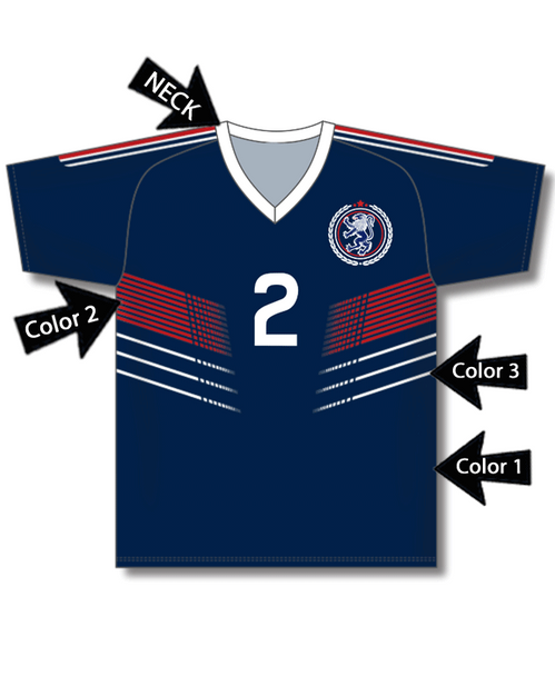 Control Series Premium - Adult/Youth "Corner" Custom Sublimated Soccer Jersey