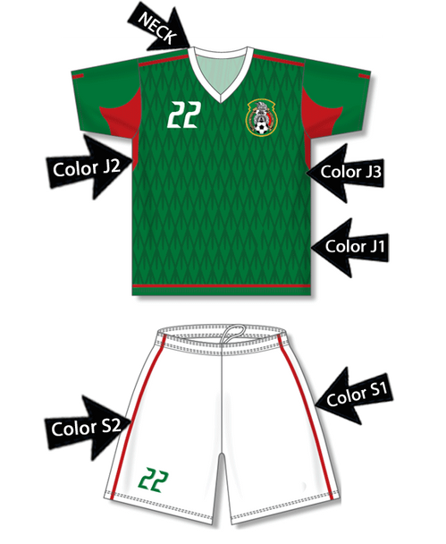 Control Series Premium - Womens/Girls "Mark" Custom Sublimated Soccer Set