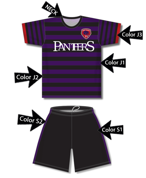 Control Series Premium - Womens/Girls "Speed" Custom Sublimated Soccer Set