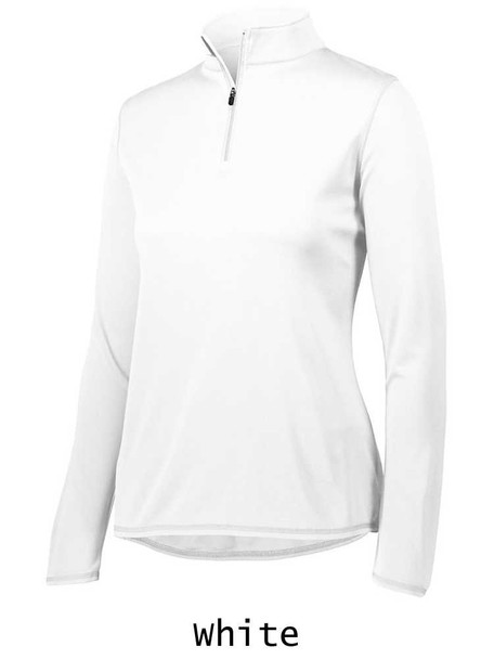 Womens "Attain" 1/4 Zip Basketball Shooting Shirt Adult Long Sleeve All Sports Uniforms