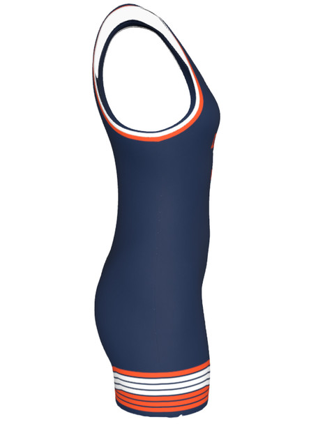 Womens "Defeated" Custom Sublimated Wrestling Singlet | DAWG