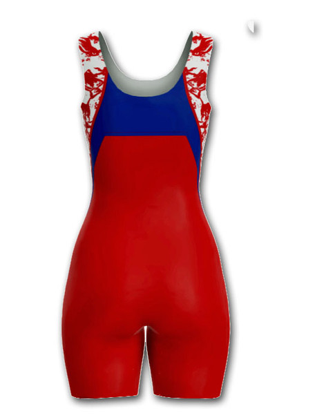 Womens "Half Nelson" Custom Sublimated Wrestling Singlet