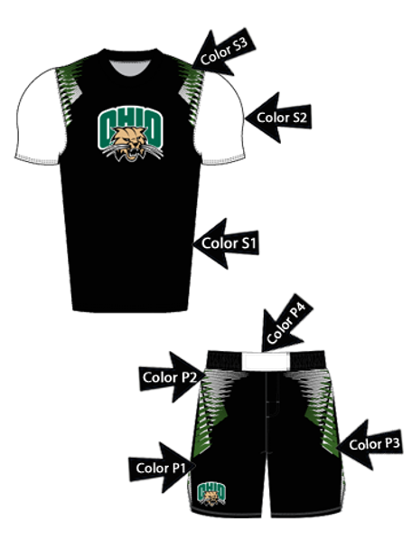 Adult/Youth "Overhook" Custom Sublimated Compression Shirt with Grappler Shorts