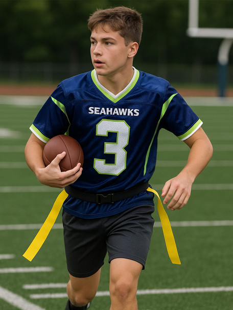 Saver Series - Adult/Youth "Stealth" Custom Sublimated Flag Football Set