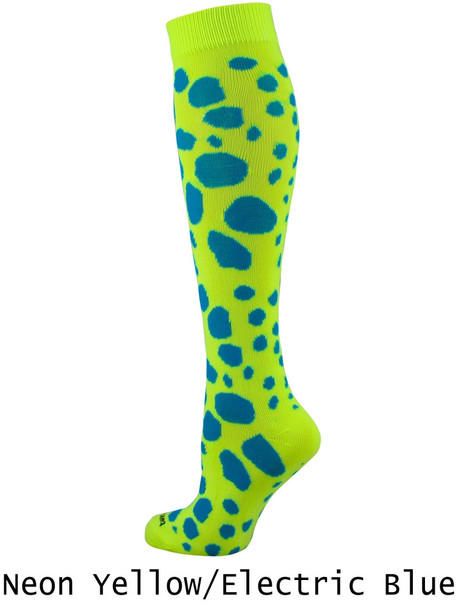 Leopard Over the Calf Softball Sock