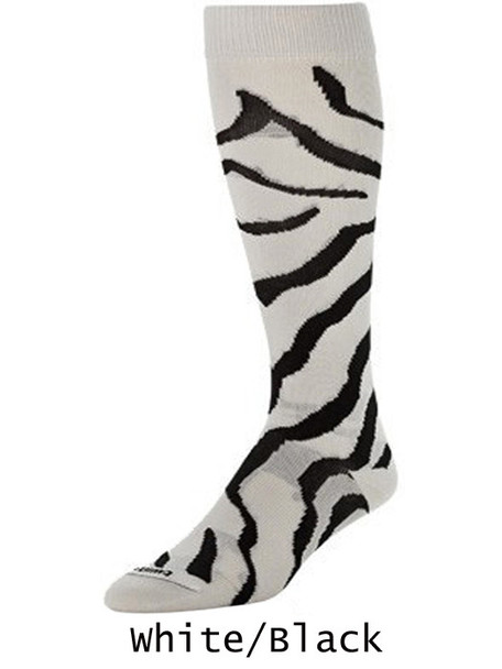 Zebra Over the Calf Softball Sock