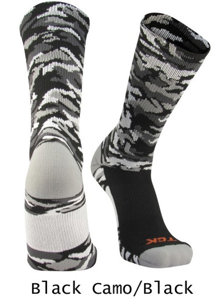 Woodland Camo Crew Softball Sock