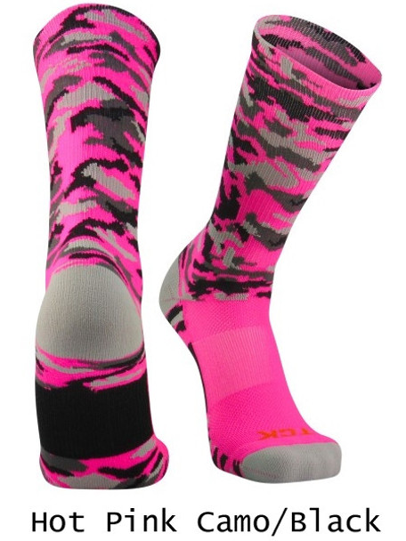 Woodland Camo Crew Softball Sock